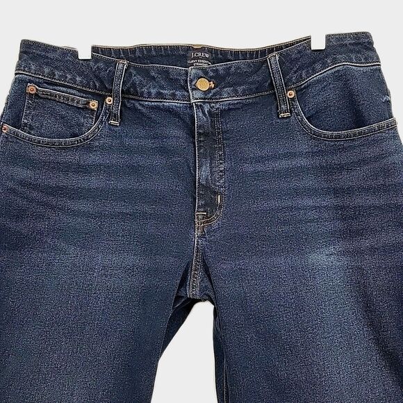 J. Crew Womens Jeans Petite Curvy Essential Straight Measures 36x24 - Picture 2 of 9
